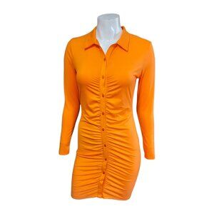 The FIX Ruched Shirt Dress